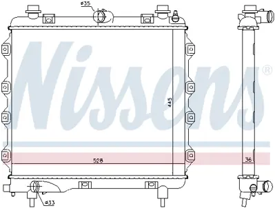 NISSENS 61024 Motor Radyatoru 