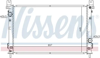 NISSENS 61028 Motor Radyatoru Chrysler Pacıfıca 03>06 