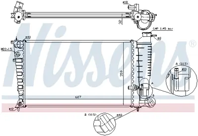 NISSENS 61329A Motor Radyatoru 1301X4