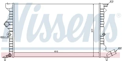 NISSENS 61383 Motor Radyatoru 1331HZ