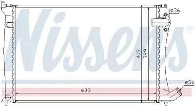 NISSENS 61386 Motor Radyatoru 1331PW