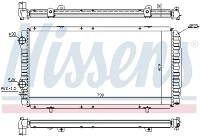 NISSENS 61390 Motor Radyatoru 7179747