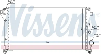 NISSENS 617846 Motor Radyatoru K71738390