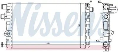 NISSENS 61785 Motor Radyatoru K46558704