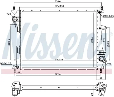 NISSENS 617867 Motor Radyatoru K51867532