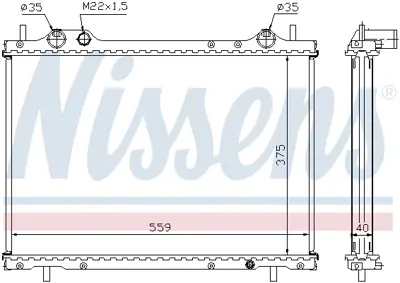 NISSENS 61792A Motor Radyatoru Brava Bravo Marea 1,9 Td Jtd 96>01 K46782685