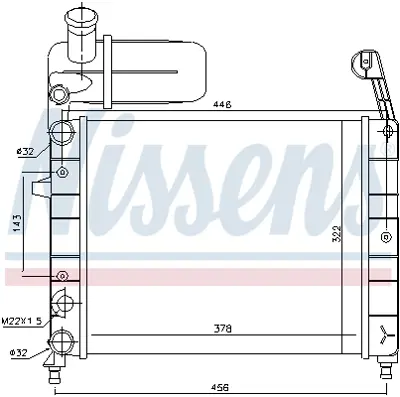 NISSENS 61845 Motor Radyatoru 7739073