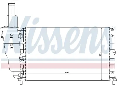 NISSENS 61857 Motor Radyatoru 7745692