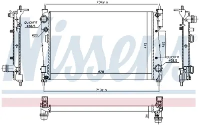 NISSENS 61915 Motor Radyatoru 55704136