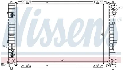 NISSENS 62003 Motor Radyatoru ZZC215200