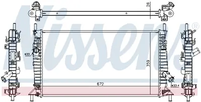 NISSENS 62017A Motor Su Radyatoru Focus Iı Focus Iı C Max 1,6tdcı / 2,0tdcı / 1,6 / 1,8 04>08 C Max 2,0 16v / 1,6td Z60315200