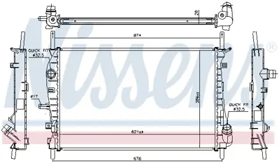 NISSENS 62023A Motor Radyatoru 2S718005DC