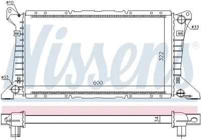 NISSENS 62049 Radyator Transıt 95>00 94VB8005AC