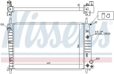 NISSENS 62050 Motor Radyatoru YS2Z8005DA