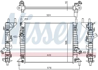 NISSENS 62112 Motor Radyatoru 3M5H8005PK