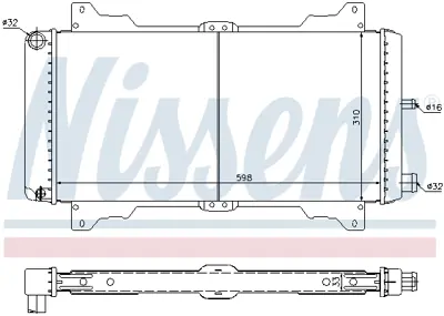 NISSENS 62116 Motor Radyatoru 81AB8005NC