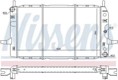 NISSENS 62224 Motor Radyatoru 88BB8005NB