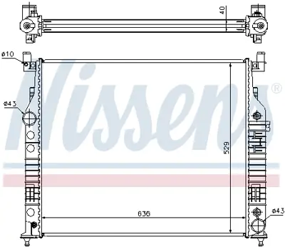 NISSENS 62577A Motor Su Radyatoru X164 06>12 W164 06>11 W251 06>10 R230 08>12 A1645001103