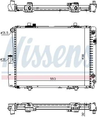 NISSENS 62582A Motor Radyatoru A2015006603