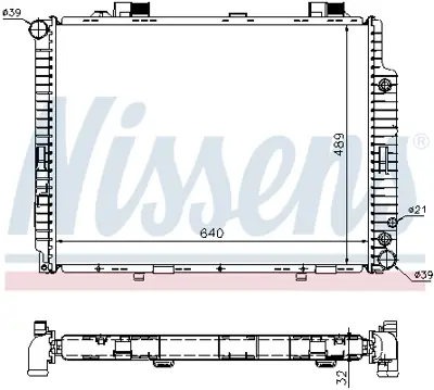 NISSENS 62608A Motor Su Radyatoru E-Class W210 97>02 S210 97>03 A2105006203