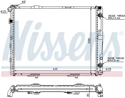 NISSENS 62679A Motor Su Radyatoru E-Class W124 93>95 A1245005103