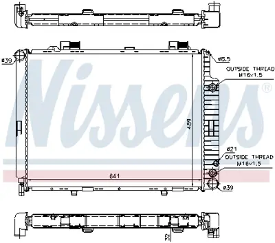 NISSENS 62691A Motor Su Radyatoru E-Class W210 95>00 S210 96>03 A2105007103