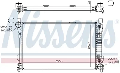 NISSENS 62786A Motor Su Radyatoru W203 00>07 Cl203 02>08 S203 01>07 C209 02>09 A209 03>10 R171 04>11 A2035004703