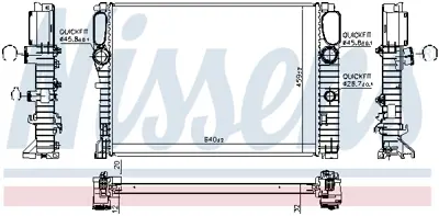 NISSENS 62797A Motor Su Radyatoru C219 04>10 W211 02>08 S211 03>09 A2115003102