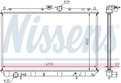 NISSENS 62857A Motor Radyatoru XB925637