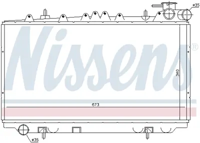 NISSENS 62940 Motor Radyatoru 2141072J20