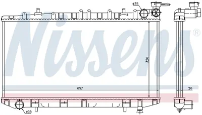 NISSENS 62963 Motor Radyatoru 2141059Y02