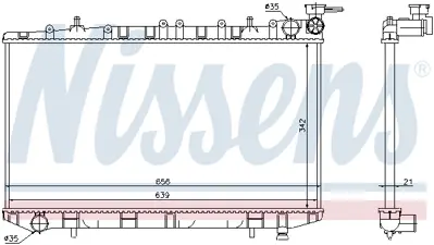 NISSENS 62972 Motor Radyatoru 2141064J00