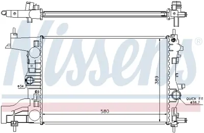NISSENS 630726 Su Radyatoru A13dte A17dtl Astra J 13267655