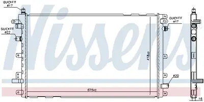 NISSENS 630772 Motor Radyatoru 22765637