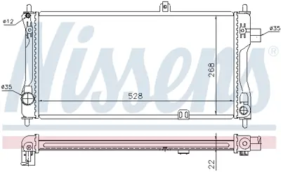 NISSENS 632421 Motor Radyatoru 90128036
