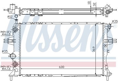 NISSENS 63247A Motor Radyatoru 9201018