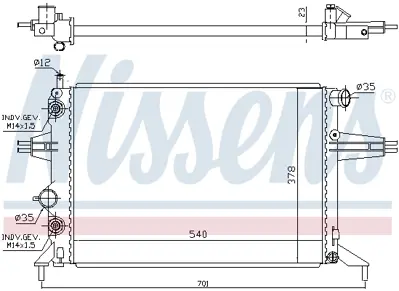 NISSENS 632481 Motor Radyatoru 9202496
