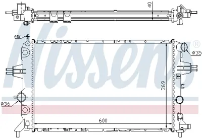 NISSENS 63249A Motor Radyatoru 9202501