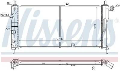 NISSENS 632741 Motor Radyatoru 90444155