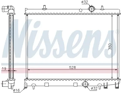 NISSENS 63504 Motor Radyatoru 96483977