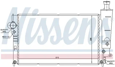 NISSENS 63545 Motor Radyatoru 133199