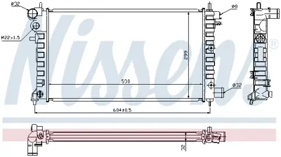 NISSENS 63576A Motor Radyatoru 1331H6