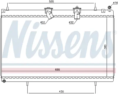 NISSENS 636003 Motor Radyatoru 9654674480