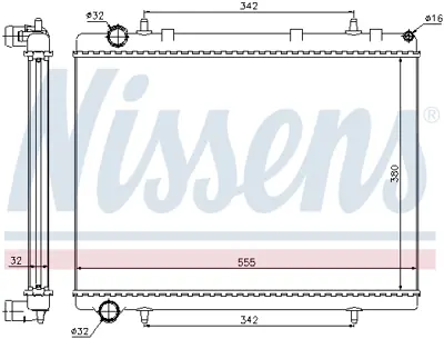 NISSENS 63601 Motor Radyatoru 133388