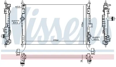 NISSENS 636014 Motor Radyatoru Combo E - Grandland X 9809141780
