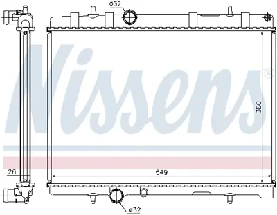 NISSENS 63605A Motor Radyatoru C5 Iı P407 Partner Iı Berlıngo Iı Xsara Pıcasso Dv6ted4 (1,6 Hdı 16v) 04> C5 Iıı 08> 133394