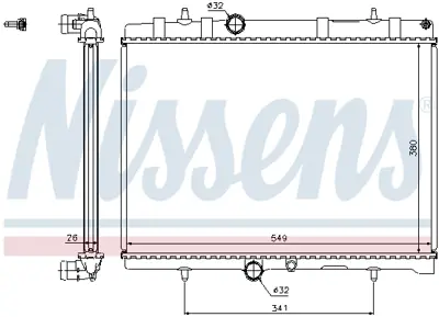 NISSENS 63606A Motor Su Radyatoru P307 Ym P3008 Rcz Partner Tepe Berlıngo Iıı P308 P5008 C4 C4 Iı Ds4 C4 Pıcasso Ds 1333A2 9645587480