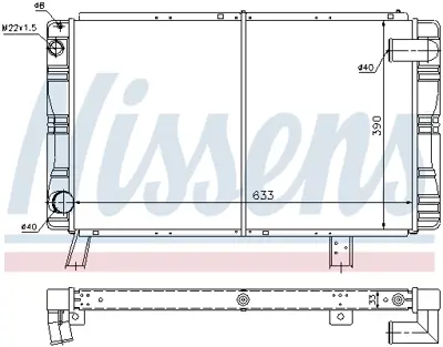 NISSENS 63650 Motor Radyatoru 130945
