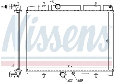 NISSENS 63689A Motor Radyatoru 96370433 96370437