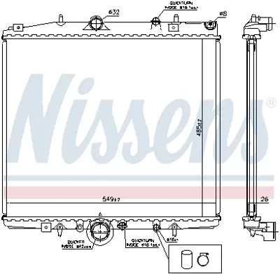 NISSENS 63695A Motor Radyatoru 9648770980 E101C79